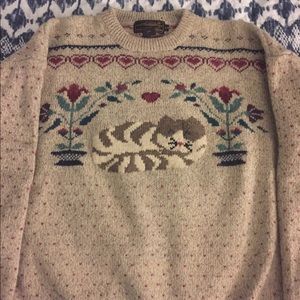 Vintage cat sweater - Eddie Bauer ‘90s 🍂🍁